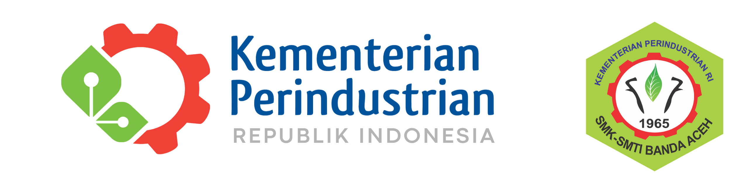 Logo Kementerian Perindustrian dan SMK SMTI Banda Aceh